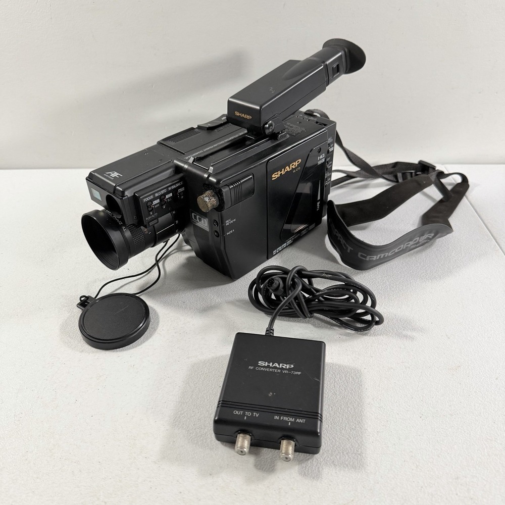 Sharp‎ VL-C73C VHS-C Camcorder Video Camera POWERS ON AS IS READ
